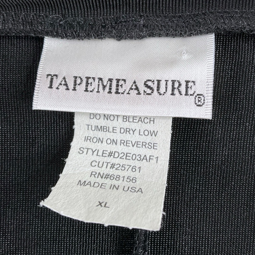 TapeMeasure Skirt Women XL Black A-Line Long Maxi Stretch Elastic Waist NWT VTG - Picture 9 of 16